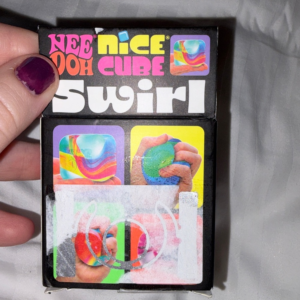 Trendy Brand New NeeDoh Swirl Super Solid Squish - Purple, Blue, & Pink🔥 - Picture 4 of 5